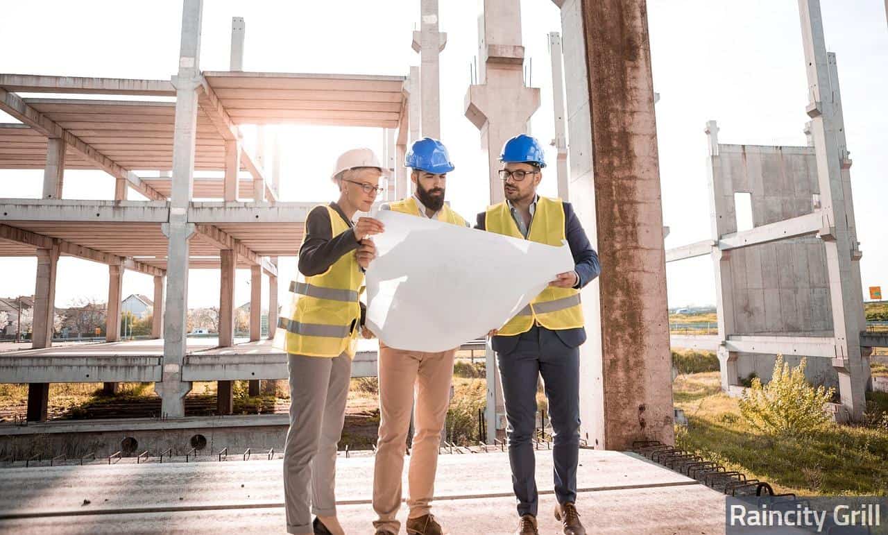 architect, plan, construction