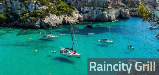 cala macarella, minorca, mar mediterrano