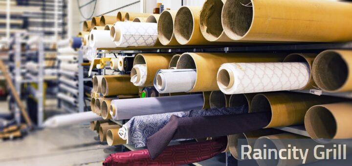 Rolled Textile Lot in Shallow Photo